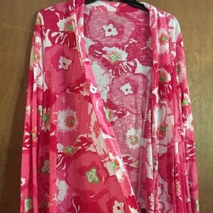 Lilly Pulitzer Scarlet Begonia cardigan